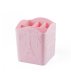 Square stand for brushes, nail files in Provence style / pink