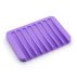 Silicone brush holder - purple