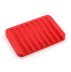 Silicone brush stand - red