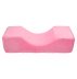 Pillow for eyelash extensions and cosmetologists long / velvet, soft pink