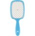 Расческа для волос Hair Brush - голубая ручка с белой серединой (в пакете)