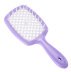 Гребінець для волосся Hair Brush - лілова ручка з білою серединою (у коробці)