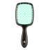 Расческа для волос Hair Brush - черная ручка с бирюзовой серединой (в пакете)