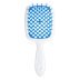 Гребінець для волосся Hair Brush - біла ручка із синьою серединою (у пакеті)