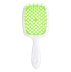 Гребінець для волосся Hair Brush - біла ручка із зеленою серединою (у пакеті)
