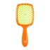 Гребінець для волосся Hair Brush - помаранчева ручка з жовтою серединою (у пакеті)