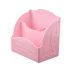 3-section brush stand "Paris" pink wide