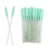 Silicone Eyebrow and Eyelash Brushes - Green Glitter - 50 pcs per pack - DISCOUNT