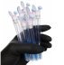 Individually packaged eyelash brush - BLUE bunny, 1 pc per tube