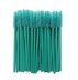 Brushes for eyebrows and eyelashes, fleecy / plain - turquoise / 50 pcs per pack