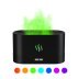Air humidifier aroma diffuser with light on USB / Fireplace (flame effect) / black