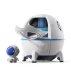 Air humidifier-night light astronaut in a rocket with backlight on USB / white