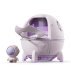 Air humidifier-night light astronaut in a rocket with backlight on USB / purple
