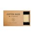 Cotton Buds Bamboo Cotton Swabs, 200 pcs. Cardboard Square Pack - Black
