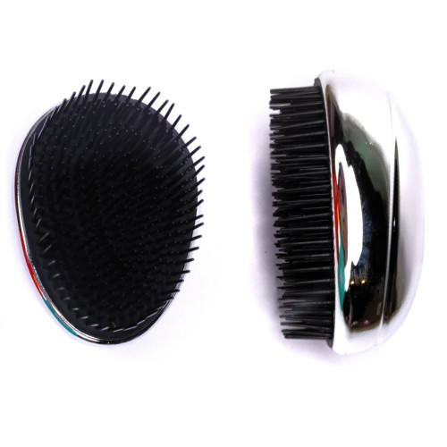 Small oval / gray hairbrush