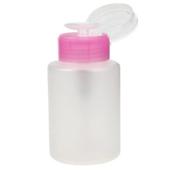 Liquid pump plastic / white - pink neck, 150 ml