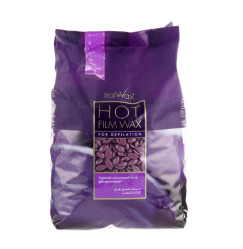 ItalWax Hot Film Wax Granules for Depilation - Plum, 1 kg