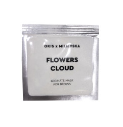 Alginatowa maska ​​do brwi Okis Brow & MILIEVSKA / Flowers Cloud (5 saszetek)