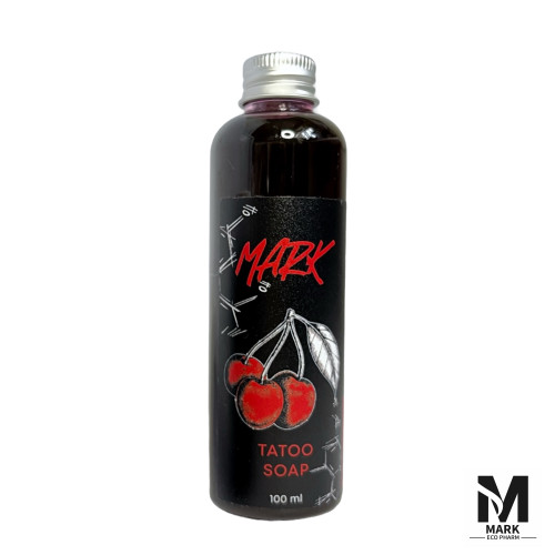 Антибактеріальне червоне мило (концентрат) / MARK / Tattoo Soap / Cherry - вишня, 100 мл