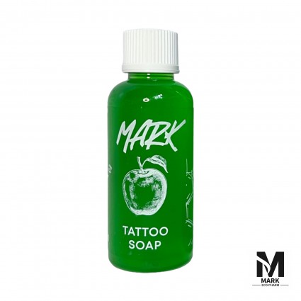 Antibacterial green soap (concentrate) / MARK / Tattoo Soap / apple, 50 ml