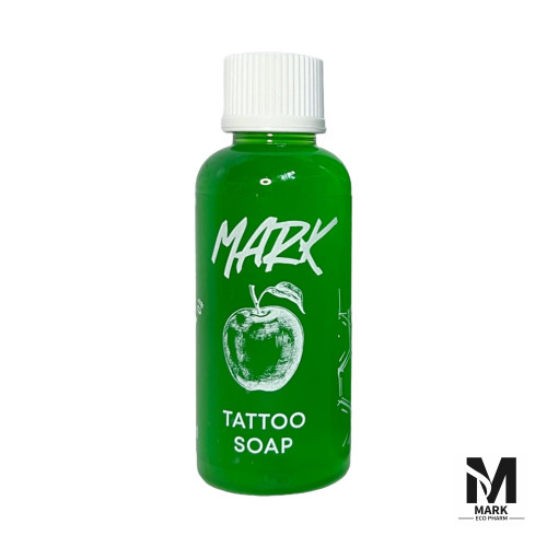 Антибактеріальне зелене мило (концентрат)/MARK/Tattoo Soap/яблуко, 50 мл