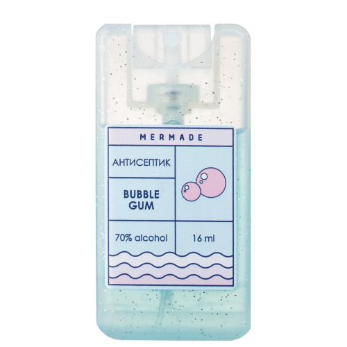 Hand antiseptic MERMADE / Bubble Gum / mini spray, 16 ml