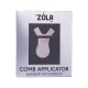 Metallic comb applicator ZOLA - COMB Applicator - silver
