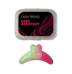 Асистент-помічник для вій LASH TREND / Lash Assistant (1 шт в уп) / рожево-зелений