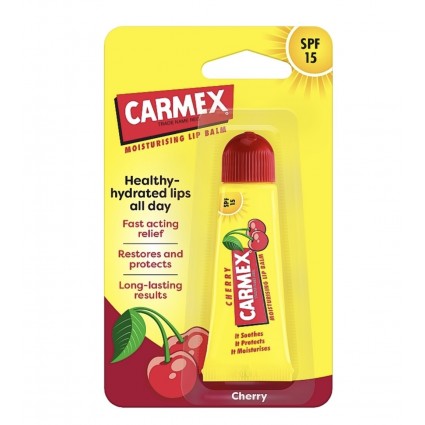 Balsam do ust Carmex / Lip Balm / Wiśnia SPF15 / (miękka tubka) wiśnia, 10 g