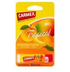 Balsam do ust Carmex / Balsam do ust w sztyfcie / Tropical Peach & Mango / (sztyft) / brzoskwinia-mango, 4,25 g