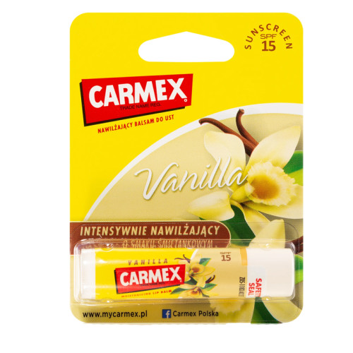Бальзам для губ Carmex / Lip Balm Stick / Vanilla SPF15 / (стик) ваниль, 4,25 г