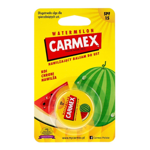 Бальзам для губ Carmex / Lip Balm / Watermelon SPF15 / (в БАНОЧЦІ) кавун, 7,5 г