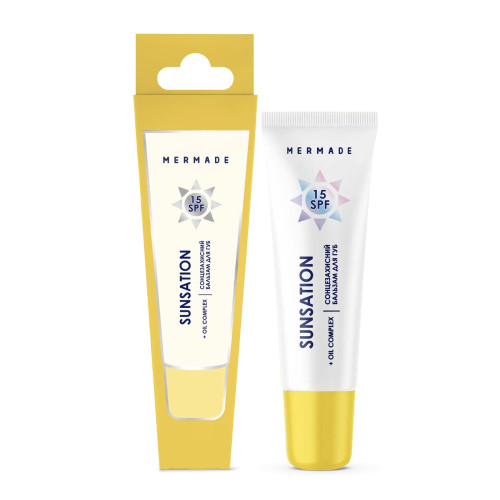 Balsam do ust z filtrem przeciwsłonecznym MERMADE / Sunsation SPF 15, 10 g