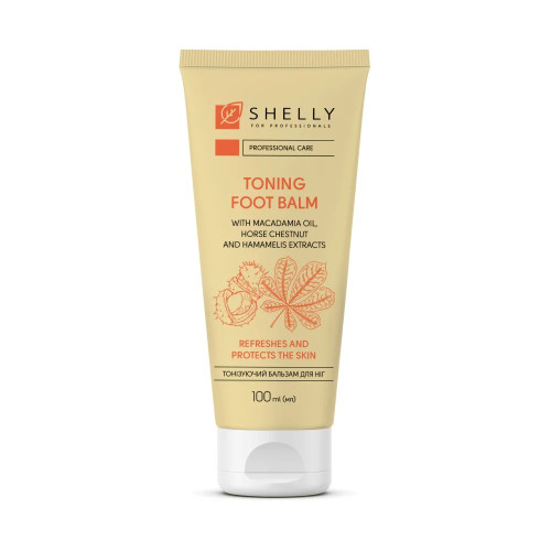 Shelly Foot Balm Toning with Macadamia, Horse Chestnut and Witch Hazel Extracts, 100 ml