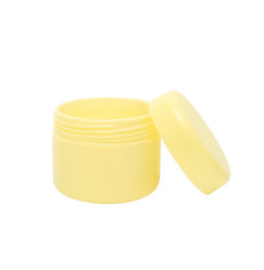 Cosmetic jar with a twist-off lid for storage, 1 pc. - yellow, 10 g