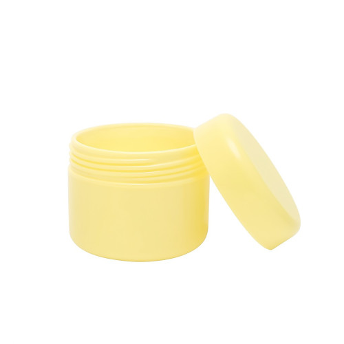 Cosmetic jar with a twist-off lid for storage, 1 pc. - yellow, 10 g
