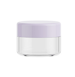 Cosmetic jar with a twist for storing henna, 1 pc - with a white lid - 10 g