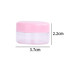 Cosmetic jar with a twist for storing henna, 1 pc - with a pink lid - 10 g