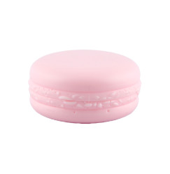 Storage jar with lid, 1 piece / macaron shape / pink, 10 g