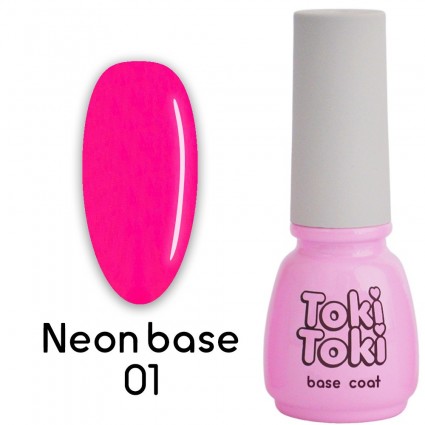 База цветная для гель-лака Toki Toki / Neon №01, 5 мл