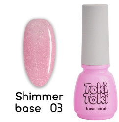 Color base for gel polish Toki Toki / Shimmer Base No. 03, 5 ml