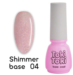 Color base for gel polish Toki Toki / Shimmer Base No. 04, 5 ml