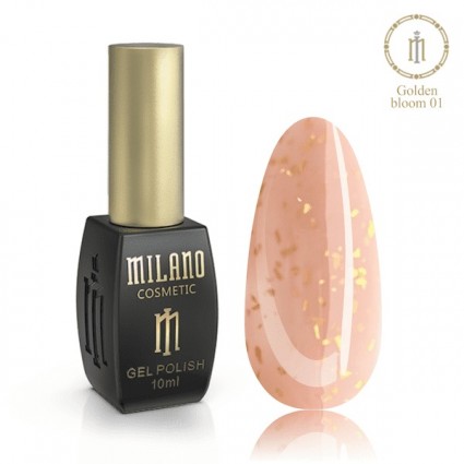 Colored nail base MILANO / GOLDEN BLOOM № 01, 12 ml (expiration date: 09.07.26)