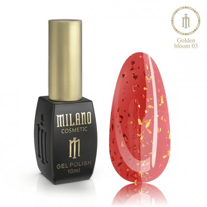 Colored nail base MILANO / GOLDEN BLOOM № 03, 12 ml (expiration date: 09.07.26)