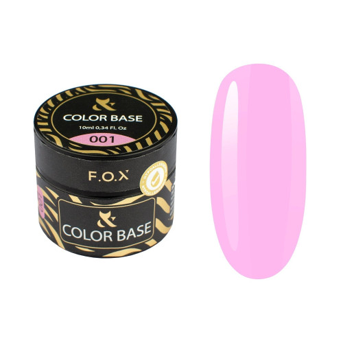 База для гель-лаку кольорова F.O.X / Color Base / 001, баночка 10 мл
