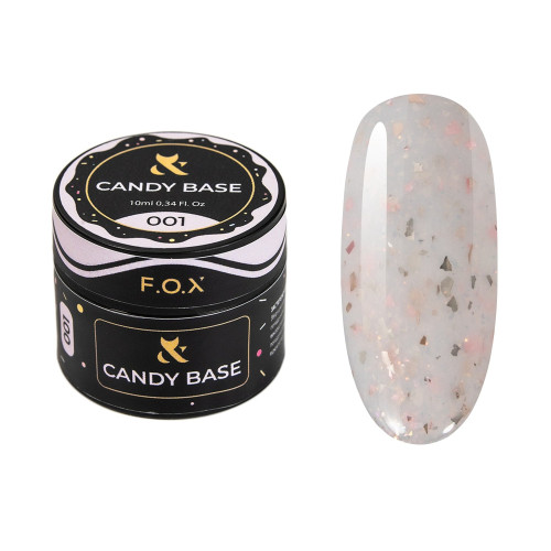 База для гель-лака F.O.X / Candy Base / 001, баночка 10 мл