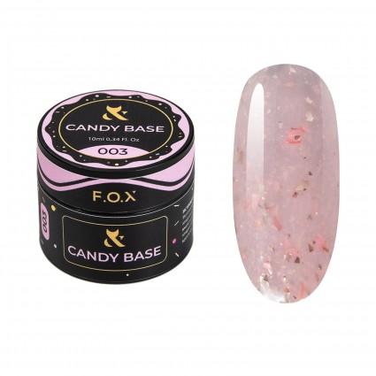 Base for gel polish F.O.X / Candy Base / 003, jar 10 ml