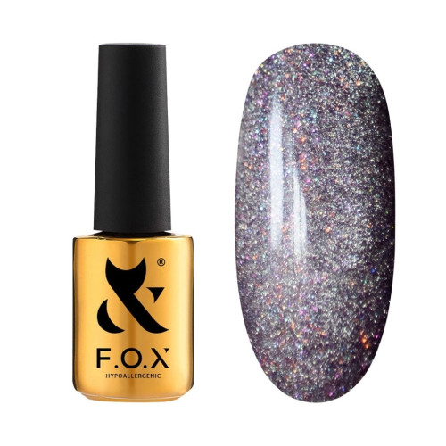 База для гель-лаку світловідбиваюча F.O.X / Base Flash Cat Eye / 002, 7 мл