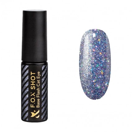 База для гель-лака светоотражающая F.O.X / SHOT Base Flash Cat Eye / 003, 5 г