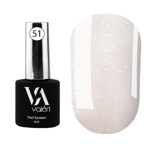 Baza pod lakier hybrydowy VALERI Opal Base / №51, 6 ml